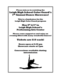 Color Guard Dance Showcase @ Leigh High School Performing Arts Center | San Jose | California | United States